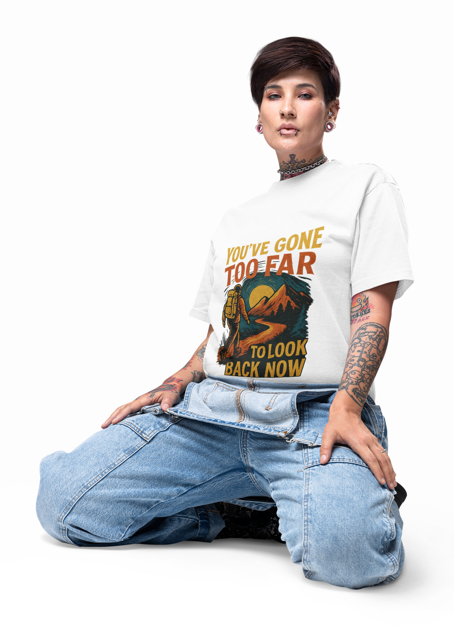 Motivational Box Tee - 'You've Gone too Far to Look Back Now'